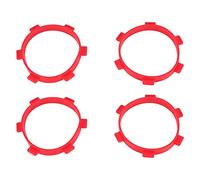 Pqahffowr 4PC Bandes de Colle de de Pneus en Caoutchouc DiamèTre 85Mm pour RC PièCes 1/8 1/10 Accessoires Camions Court Parcours Outils Rouge