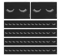 Pqahffowr 50 PièCes à Cils à Cils pour de Suivi de Maquillage pour Cils avec Fermeture à GlissièRe pour Femmes (Noir 6X4 Pouces)