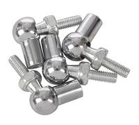 Pqahffowr 6Mm Filetage Mâle en Forme de L Rotule Joint à Rotule Roulements 4Pcs