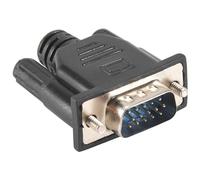 Pqahffowr Adaptateur d'affichage virtuel VGA mâle factice fiche EDID sans tête Ghost Emulateur plaque de verrouillage