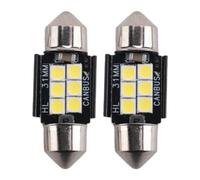 Pqahffowr Ampoules LED Canbus 3020 Chipset Lumens 400 Extreme pour Interieur Lampe De Voiture De Dome De Plaque D'Immatriculation Feston De 31Mm De3175 6428 Xenon Blanc
