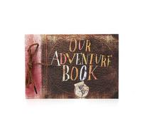 Pqahffowr B Album Photo Scrapbook, Album de Livre D'Aventure, Album de Voyage à Couverture Rigide pour Anniversaire, Mariage, Voyage