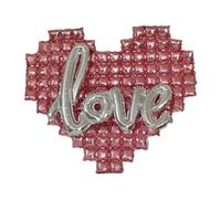 Pqahffowr Ballon en aluminium en forme de cœur pour fête de mariage Happy Valentine's Day B