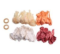 Pqahffowr Ballons de PêChe en Latex Confettis en Or Rose, Paquet de 50 Ballons Blancs de 12 Pouces pour Les DéCorations de Remise des DiplôMes de FêTe d'anniversaire