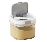 Pqahffowr Bocaux de rangement en plastique UV pour cuisine avec grattoir et cuillère pour lait en poudre et scellage des aliments