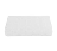 Pqahffowr Boîte de rangement amovible en plastique transparent pour nail art, strass, 28 diamants, bijoux, boucles d'oreilles, perles, collier