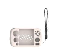 Pqahffowr Boîtier de Manette de avec Cordon de Protection pour Console de RG CubeXX, Étui de Protection Anti-Rayures, Blanc Crème