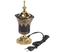 Pqahffowr Brûleur D'Encens Électrique Intérieur Vintage Arabe Encensoir Bureau Yoga Spa Ornement Prise UE