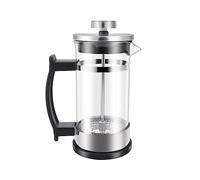 Pqahffowr Cafetière en verre et acier inoxydable - Théière française - Convient pour la fabrication de thé