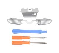 Pqahffowr Couleur Argent 3.5Mm Jack Port Chrome Lb Rb Pare-Chocs Déclencheur Bouton De Remplacement Pour Elite Contrôleur Lb Rb