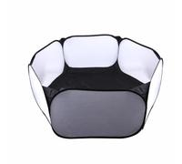 Pqahffowr de Clôture pour Enfants Clôture Hexagonale Clôture Pliable pour Animaux de Compagnie Noir
