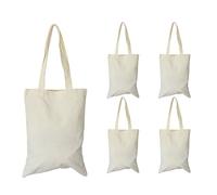 Pqahffowr de Maquillage Vierges Bricolage Artisanat Pochette Fourre-Tout avec Étui à Stylo en Toile Zippée Sac D'Épicerie Réutilisable Bricolage