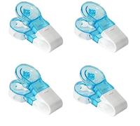 Pqahffowr Distributeur de Pilules Portable, Outil Sans Contact Pratique pour Prendre des Médicaments, Ouvre-Boîte pour Blister de Comprimés 4PCS de Haute Qualité.