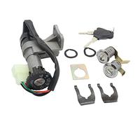 Pqahffowr Ensemble de Verrouillage de e Commutateur D'Allumage de Moto pour Scooter 50Cc 150Cc GY6 pour Cyclomoteur Jonway Roketa