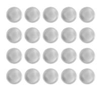 Pqahffowr Étiquettes Rondes Vierges Gravées au de 40 mm + Étui de Protection en Acrylique, 20 Pièces