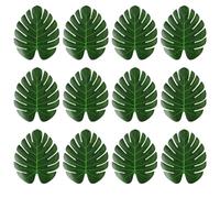 Pqahffowr Feuilles de Palmier Tropicales Artificielles Décoration de Fête dans la Jungle Animal Été Mariage Hawaïen Décoration de Table pour M Facile à Installer