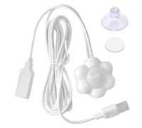 Pqahffowr Fontaine à eau intelligente avec détecteur de mouvement pour chat et chien, détecteur universel infrarouge USB