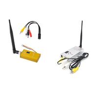 Pqahffowr FPV 1.5G 1500mW VTX+VRX Kit 12CH 1.4G/1.5G/1.6G Récepteur Émetteur Vidéo pour Drone FPV Longue Portée