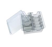 Pqahffowr Grille BoîTe de Rangement de Base pour 8 PièCes SéRies Tondeuse à Cheveux Tondeuse Limite Peigne Guide Peigne Outil de Coiffeur pour Guide Peignes