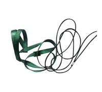 Pqahffowr Harnais pour Oiseaux Perroquets, Laisse, Sangles de Traction Volantes en Plein Air, Bande Réglable, Corde D'Entraînement Anti-Morsure, Installation Facile, Vert M
