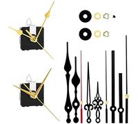 Pqahffowr Kit de MéCanisme D'Horloge à Quartz, MéCanismes D'Horloge Murale de Remplacement AlimentéS par Mattery, PièCes de Mouvement D'Aiguilles D'Horloge