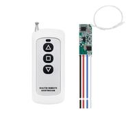 Pqahffowr Kit de télécommande de moteur CC 12 V 433 MHz sans fil avec émetteur pour commande de direction et d'arrêt du moteur