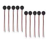 Pqahffowr Lot de 10 condensateurs électret micro 4 mm x 2 mm pour PC, téléphone, MP3, MP4