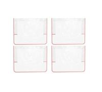 Pqahffowr Lot de 4 housses de dossier de chaise de salon de coiffure, housses de protection en plastique pour chaises de salon standard, rose