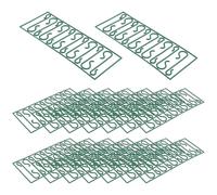 Pqahffowr Lot de 50 crochets en plastique vert pour suspendre des décorations de sapin de Noël, des couronnes de Noël, des décorations et des lumières