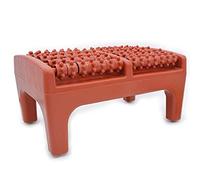 Pqahffowr Masseur de Pied Point D'Acupuncture des Pieds Coussin de Massage en Plastique Rouleau en Bois Masseur de Pied un Tabouret de Pied