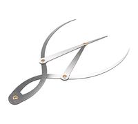 Pqahffowr Mean Calipers Règle à sourcils en acier inoxydable 1:1.618 Outil de mesure pour tatouage et maquillage