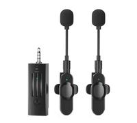 Pqahffowr Mini microphone sans fil Bluetooth 3,5 mm pour conférences, salle de classe, enseignement 1 en 2