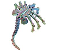 Pqahffowr Modèle Facehugger Accessoire de Film Entièrement Articulé Figurine de Collection Décor d'horreur de Science-Fiction Multicolore