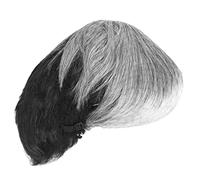 Pqahffowr Perruque Courte Droite pour Ombre Gris Noir Perruque SynthéTique pour Cheveux Masculins Polarité RéAliste Perruques de Toupet Naturel