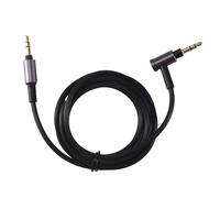 Pqahffowr pour WH-1000 XM2 XM3 XM4 H900N H800 Casque Câble Audio 3.5Mm, 1.5M/4.9Ft de Long (Noir sans Microphone)