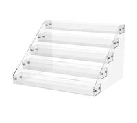 Pqahffowr Présentoir transparent à 5 niveaux pour vernis à ongles, cosmétiques, fard à paupières, maquillage, rouge à lèvres, parfum