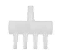 Pqahffowr Raccord de tuyau d'oxygène en plastique 4 voies pour aquarium
