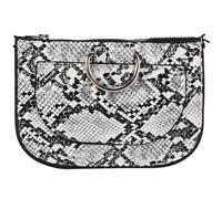 Pqahffowr Sac banane serpentine pour femme en cuir PU tendance en peau de serpent Blanc