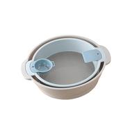 Pqahffowr Tamis à farine de cuisine - Passoire à sucre semi-automatique - Shaker à poudre - Gain de place - Outil de cuisson de cuisine L