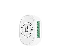 Pqahffowr Tuya Smart WiFi Ventilateur Ventilateur de Plafond Commutateur Module RéInitialisation Double Mode ContrôLeur de Commutateur Vocal pour Home Blanc