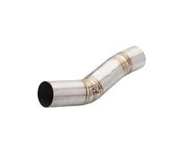 PQAIECXD Pot d'échappement Compatible avec Suzuki pour GSXR600 pour GSXR750 pour K8 pour K9 2008 2009 51 Mm Slip-on Moto Silencieux Section D'échappement Adaptateur Tube Intermédiaire Lien Tuyau