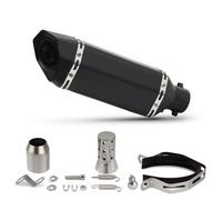 PQAIECXD Pot d'échappement Compatible avec Xmax 125 pour R25 Silencieux D'échappement De Moto Modification du Silencieux Hexagonal À Queue Ronde, Tuyau D'échappement De Moto 370 Mm(A)