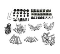 PQAWSFR Moto Boulon Ecrou Compatible avec Ducati pour 848 1098 999 748 696 Kit Universel De Boulons Carénage Moto Clips Fixation Corps Vis Kit De Boulons Carénage Moto(Silver)