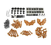 PQAWSFR Moto Boulon Ecrou Compatible avec Ducati pour 848 1098 999 748 696 Kit Universel De Boulons Carénage Moto Clips Fixation Corps Vis Kit De Boulons Carénage Moto(Orange)
