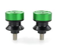 PQAWSFR Moto Boulon Ecrou Compatible avec pour EX250 2008-2012 pour Moto ZXR400 M10 Bobines Curseur Bras Oscillant Vis Support Carénage De Moto pour Kit Boulons(Green)