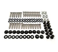 PQAWSFR Moto Boulon Ecrou Compatible avec pour ZX-6R 1998-2002 pour ZZR600 2003-2008 Pièces Moto Carénage pour Kit Boulons Vis Rondelles en Acier Inoxydable Attaches