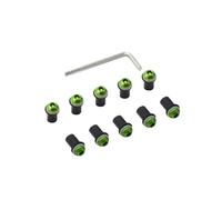 PQAWSFR Moto Boulon Ecrou Compatible avec Suzuki 10 Pièces Pièces Générales Accessoires Moto en Aluminium Boulons Pare-Brise Vis Pare-Brise Vis Fixation De Carénage Moto(Green)