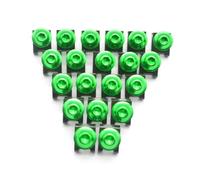PQAWSFR Moto Boulon Ecrou Compatible avec Suzuki 20 Pièces Carénages Universels Personnalisés pour Vis Boulon Carénage Universel Moto pour Kits De Boulons(Green)