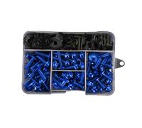 PQAWSFR Moto Boulon Ecrou Compatible avec Yamaha pour DT200 pour DT125RR pour DT125R Accessoires Moto Carénage pour Boulon Vis Kit Écrou Clips Écrou Et pour Kit Boulons(Blue)