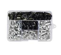 PQAWSFR Moto Boulon Ecrou Compatible avec Yamaha pour FZR1000 pour FZR750R pour FZR600 195 Pièces Vis Corps Moto Et pour Kit Boulons Carénage De Moto pour Kit D'assortiment Boulons(Silver)